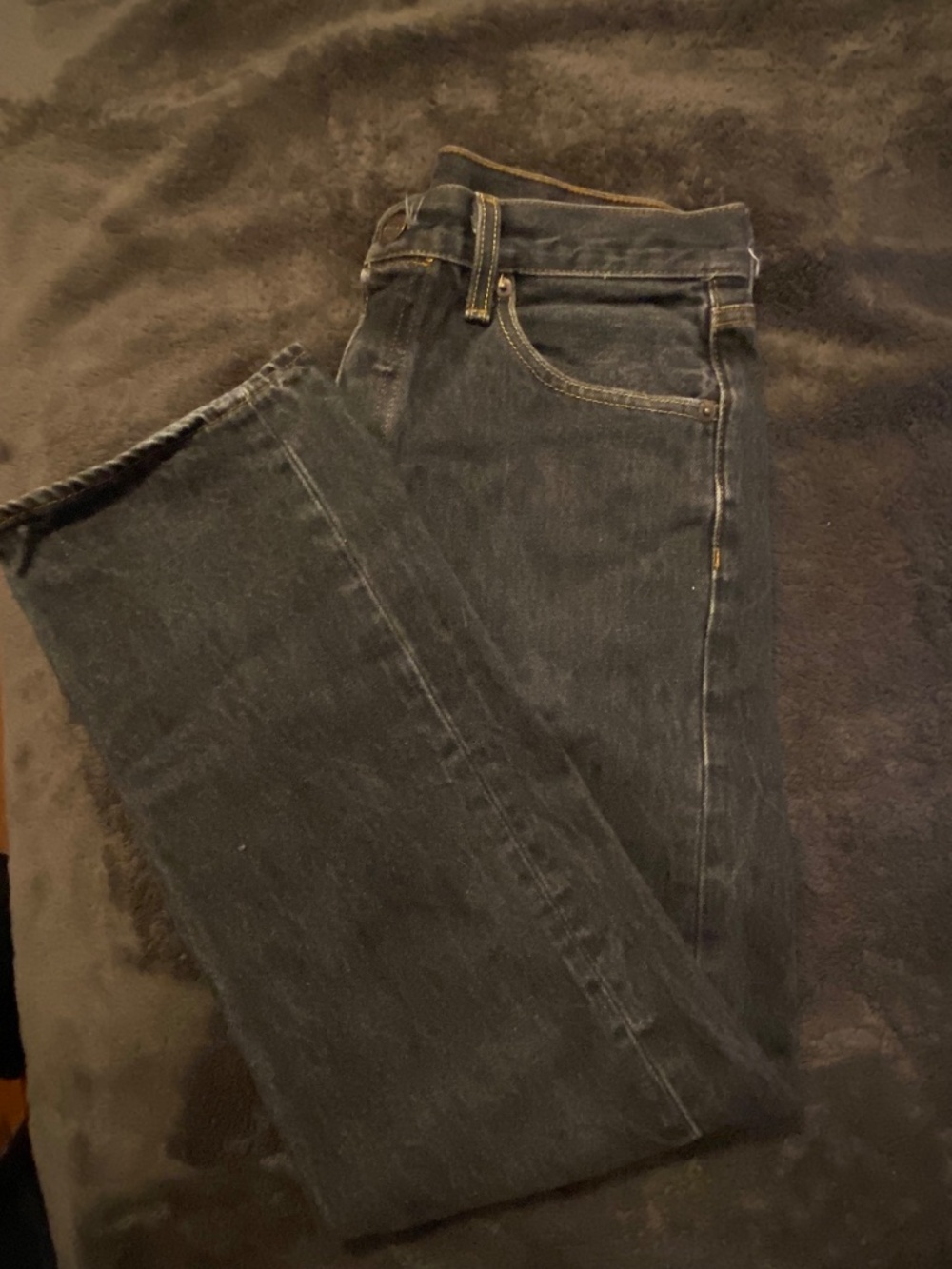 Levi's Men's Black and Grey Jeans